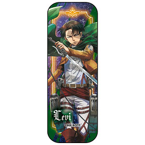 進撃の巨人 be determined ロング缶バッジ リヴァイ