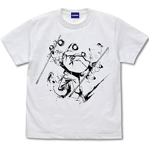 NARUTO-ナルト- 疾風伝 ナルト Tシャツ 墨絵Ver./WHITE-L