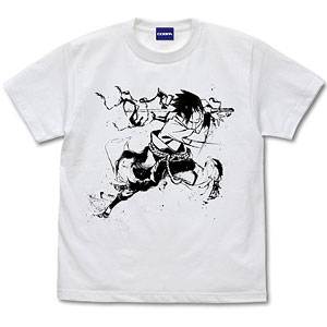 NARUTO-ナルト- 疾風伝 サスケ Tシャツ 墨絵Ver./WHITE-M