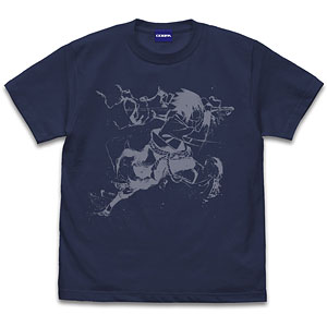 NARUTO-ナルト- 疾風伝 サスケ Tシャツ 墨絵Ver./INDIGO-XL