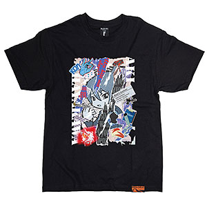 TVアニメ『チェンソーマン』ストリートアートTシャツ(早川アキ) ブラック XXL