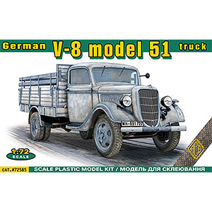 1/72 独・フォードV8-51軍用カーゴトラック プラモデル