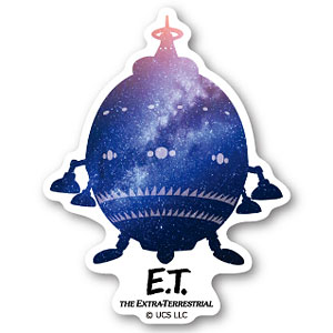 ET-006 ETダイカットミニステッカー 宇宙船シルエット