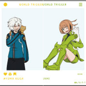 巴虎太郎　読書　ホログラム缶バッジ　アートコースター　ワールドトリガー　ワートリ Amazon.co.jp: ワールドトリガー アートコースター 巴 虎太郎