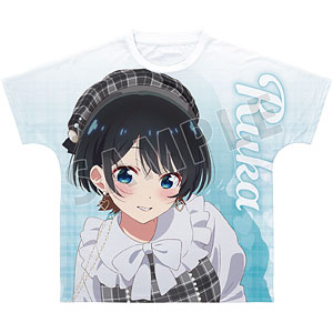 彼女、お借りします 描き下ろし 更科瑠夏 ガーリーファッションver. フルグラフィックTシャツ ユニセックス L