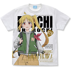 アニメ「ぼっち・ざ・ろっく！」 描き下ろし 伊地知虹夏 フルグラフィックTシャツ ストリートファッションVer. /WHITE-M
