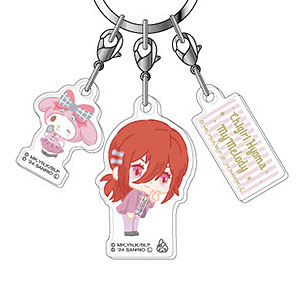 3連アクリルキーホルダー ブルーロック×サンリオキャラクターズ04 千切豹馬×マイメロディ