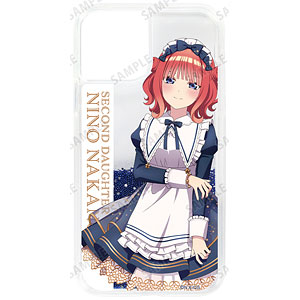 五等分の花嫁∽ 描き下ろし 中野二乃 星空メイドver. グリッターiPhoneケース(14 Plus)