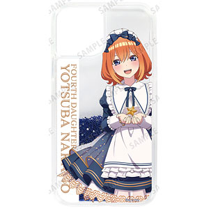 五等分の花嫁∽ 描き下ろし 中野四葉 星空メイドver. グリッターiPhoneケース(14 Plus)