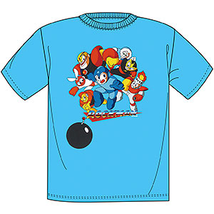 ペコさま専用　ロックマン関連のフィギュア　カード　Tシャツまとめ売り ロックマン Tシャツ(ブルー)XL[スパイダーウェブ]《在庫切れ》