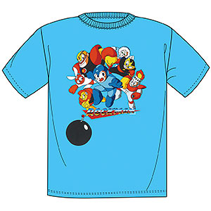 ロックマン Tシャツ(ブルー)XXL[スパイダーウェブ]《在庫切れ》
