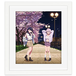 描き下ろし額装高精細アート（響裕太＆宝多六花／桜デート）　グリッドマンユニバース 描き下ろし額装高精細アート（響裕太＆宝多六花／桜デート