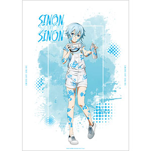 ソードアート・オンライン 描き下ろし シノン ペイントスタイルver. A3マット加工ポスター