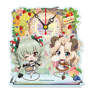 ガールズ＆パンツァー 最終章 ぷちちょこミニアクリル置時計[ケイ＆アンチョビ]小悪魔ウエイトレス