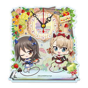 ガールズ＆パンツァー 最終章 ぷちちょこミニアクリル置時計[カチューシャ＆ミカ]小悪魔ウエイトレス