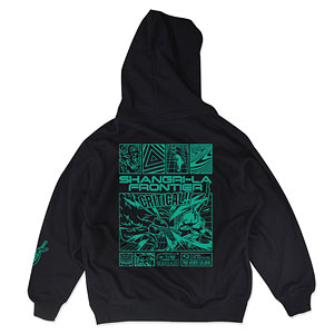 TVアニメ『シャングリラ・フロンティア』グラフィックデザインパーカーI(VS.夜襲のリュカオーン) ブラック XL