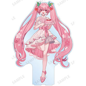 桜ミク 描き下ろし 桜ミク 桜パーティーver. Art by しゅがお 特大アクリルスタンド