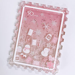推し活グッズ アクリルフレーム 雪夜来信 BIGサイズ(ピンク)