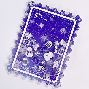 推し活グッズ アクリルフレーム 雪夜来信 BIGサイズ(パープル)