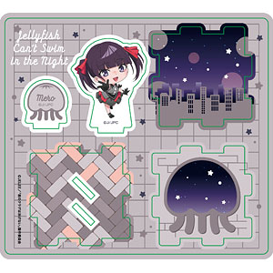 夜のクラゲは泳げない ミニアクリルジオラマ 瀬藤メロ