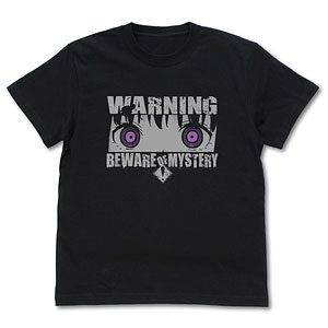TVアニメ「怪異と乙女と神隠し」 怪異出現注意 Tシャツ/BLACK-XL