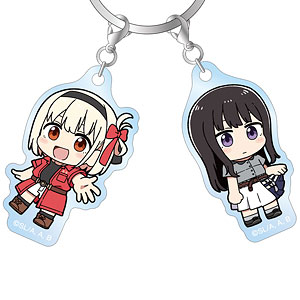 「リコリス・リコイル」 描き起こし 錦木千束＆井ノ上たきな Art by 荒* ちびキャラ 2連アクリルキーホルダー ver.C