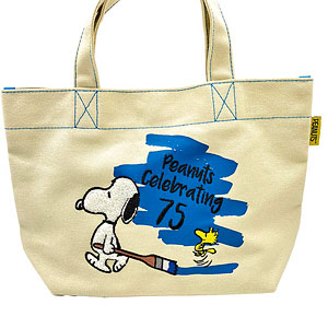 PEANUTS SN 75thセレブレーション サガラミニトート BL