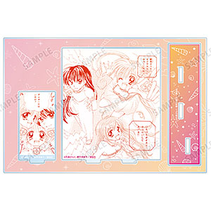 雑貨　七海るちあ＆宝生波音＆洞院リナ アクリルジオラマセット 「キャラ福くじ マーメイドメロディー ぴちぴちピッチ」 ラスト福賞 駿河屋 -<中古>宝生波音 BIGアクリルスタンド 「キャラ福くじ