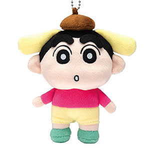 クレヨンしんちゃん×サンリオキャラクターズ ぬいぐるみマスコット しんちゃん(ポムポムプリン)