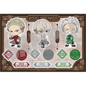 WIND BREAKER ステッカー 兎耳山丁子＆十亀条＆佐狐浩太 MINI
