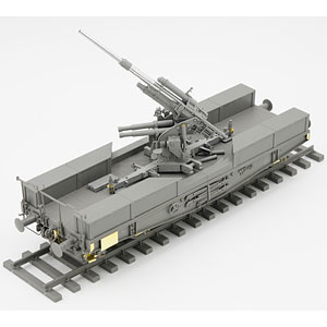 1/35 ドイツ 88mm砲 Flak36 w/SSys平貨車 プラモデル