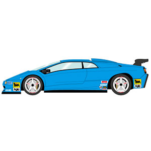 1/43 ランボルギーニ ディアブロ SVR Racing 1996 レッド