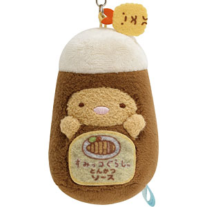 MO66601 すみっコぐらし すみっコマーケット ぶらさげぬいぐるみ とんかつ(ソース)