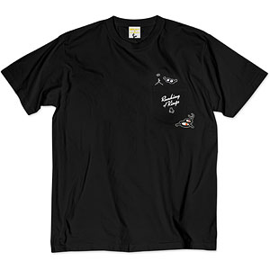 TVアニメ「王様ランキング 勇気の宝箱」キャラクターポケットTシャツ3(カゲとカゲの母親) ブラック M