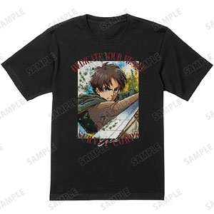 進撃の巨人 エレン grunge CANVAS Tシャツ メンズ M