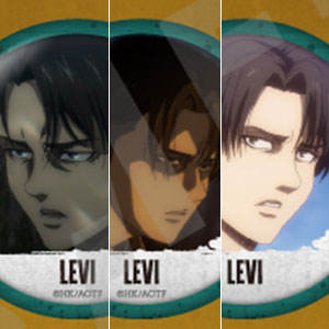 TVアニメ『進撃の巨人』 缶バッジセットB リヴァイ