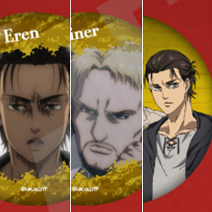 進撃の巨人　エレン　ジーク　缶バッジセット Anique Shop JAPAN