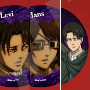 TVアニメ『進撃の巨人』 缶バッジセットD リヴァイ＆ハンジ