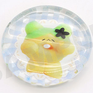 なごみ屋の世界 ガラスお箸置き・「うさぎのドーナツ」はんなりお抹茶