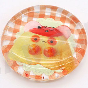 なごみ屋の世界 ガラスお箸置き・「おむむん」ケチャップ