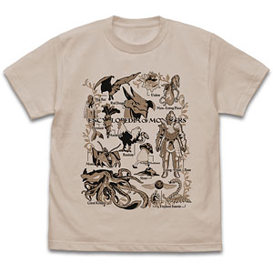 ダンジョン飯 魔物図鑑 Tシャツ/SAND BEIGE-S