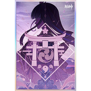 原神 七聖召喚大会シリーズ 色紙 雷と永遠