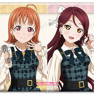 ラブライブ！サンシャイン！！ 描き下ろし チェックワンピース衣装ver. トレーディングスクエア缶バッジ 9個入りBOX