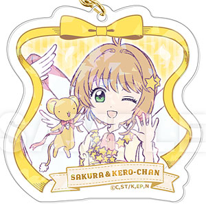 カードキャプターさくら クリアカード編 ホログラムアクリルキーホルダー 01木之本桜＆ケロちゃん