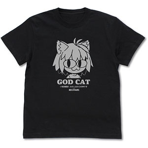 月姫 -A piece of blue glass moon- GOD CAT ネコアルク Tシャツ/BLACK-L