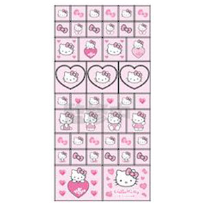 ハローキティ 90s タイルシール ヒョウ(ピンク)