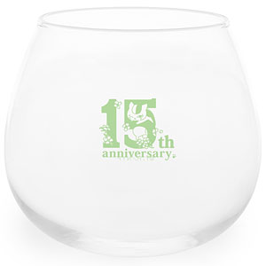 夏目友人帳 15周年ロゴ ゆらゆらグラス