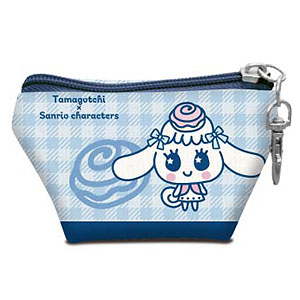 イヤフォンポーチ たまごっち×サンリオキャラクターズ03 もりりっち×シナモロール