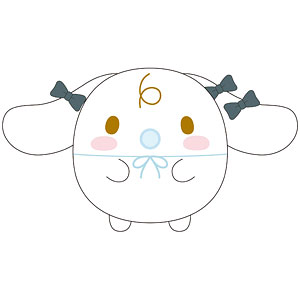 初音ミク×シナモロール ふわコロりんMsize2 C：みるく(おすまし)