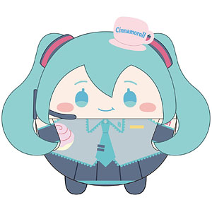 初音ミク×シナモロール ふわコロりんMsize2 F：初音ミク(もぐもぐ)